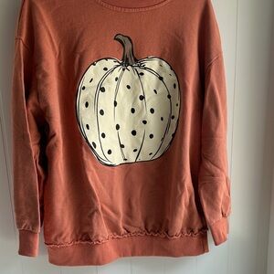 Pumpkin Graphic Rust Sweatshirt 🎃